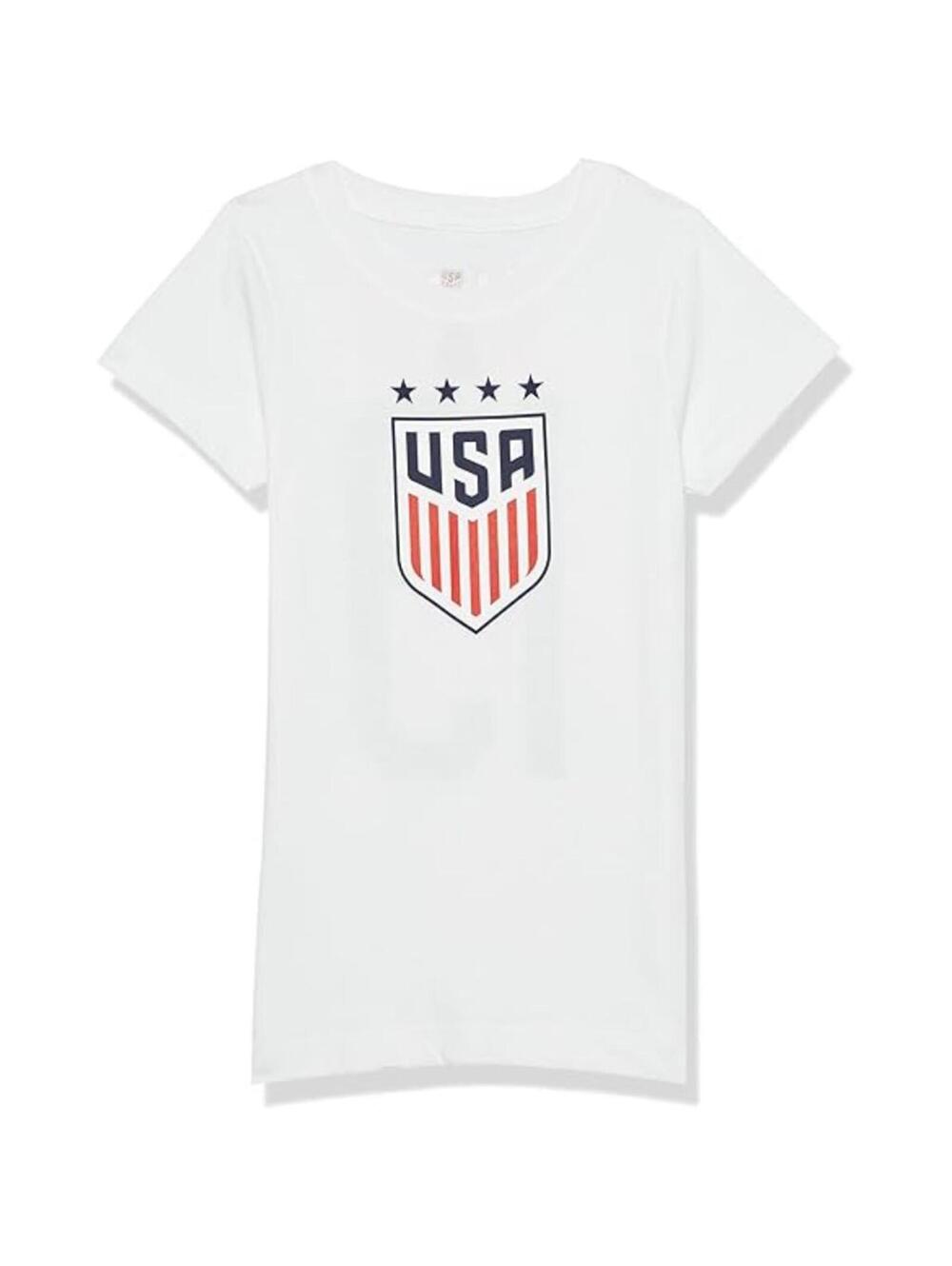 SZ M 10/12, USA National Team Name and Number Tee, | White